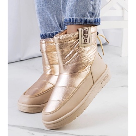 Big Star Gyllene snöstövlar II274121 beige 1