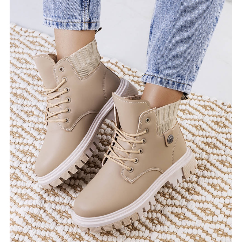 PA1 Beiga damstövlar från Odell beige 2