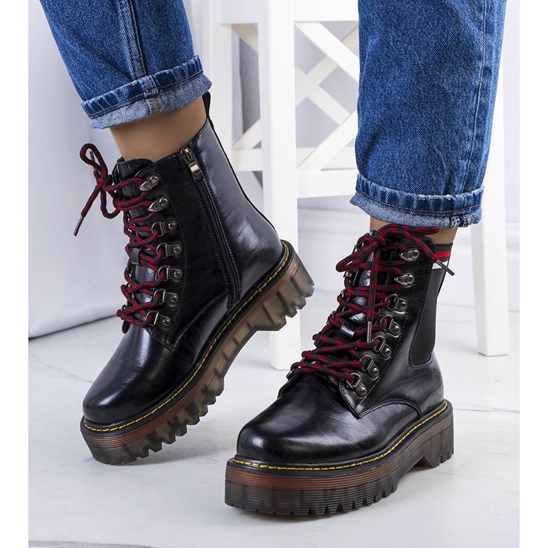 Svarta Foria stövlar för kvinnor 1