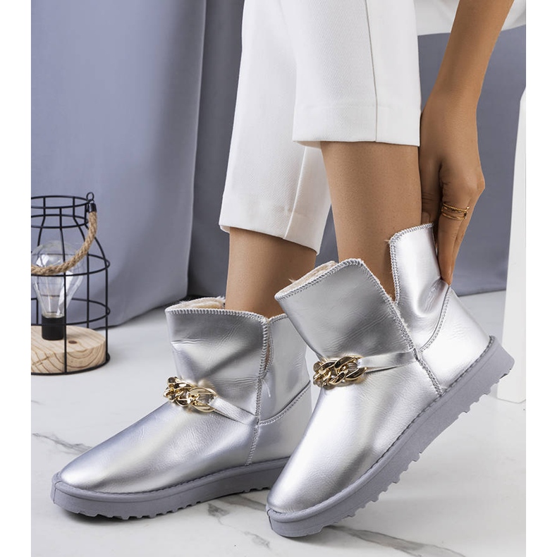 Silversnöskor för dam från Catola silver- 1