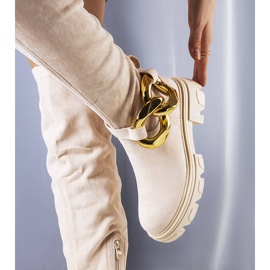 Beige höga stövlar från Rero 1