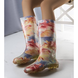 Blå och rosa höga stövlar från Pimen 1