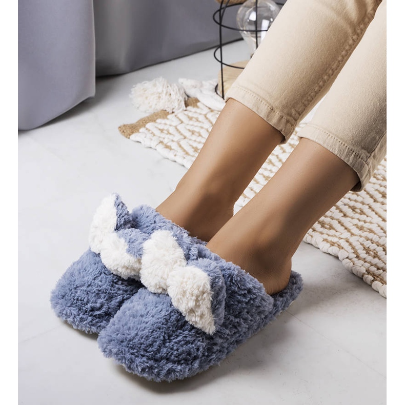 PA1 Rabit blå mjuka tofflor 1