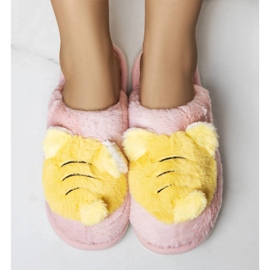 Rosa och gula tofflor från Bee 1