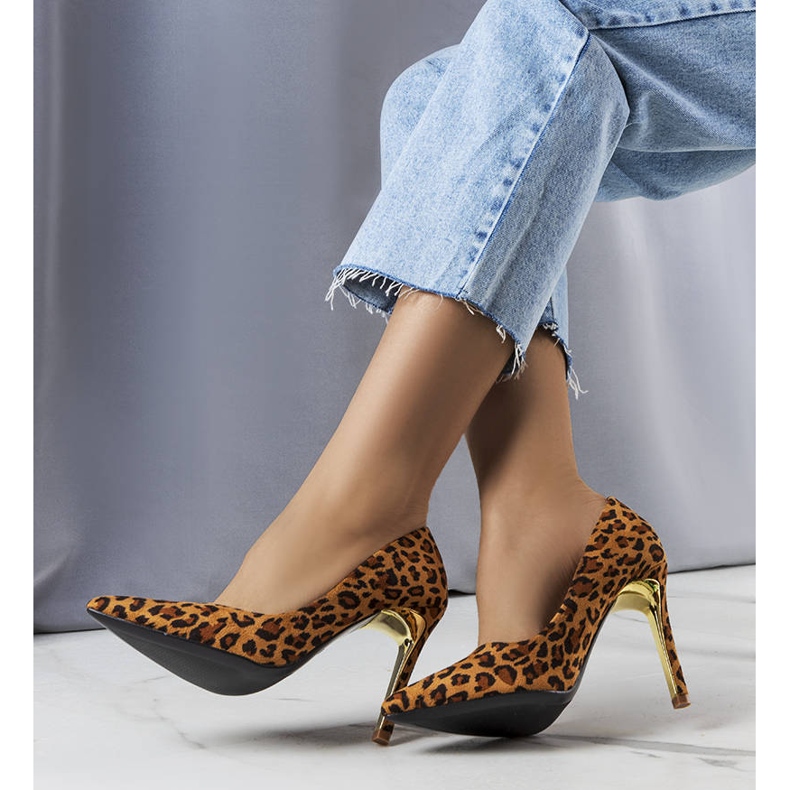 BM Centi brun leopard pumps 1