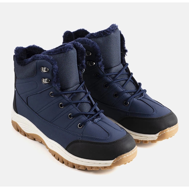 Violett marinblå isolerade stövlar 1