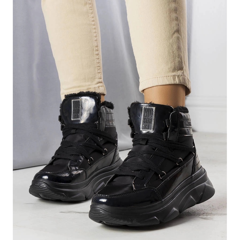 Big Star II274311 svarta snöstövlar 1