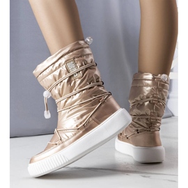 Big Star gyllene snöstövlar KK274194 beige 1