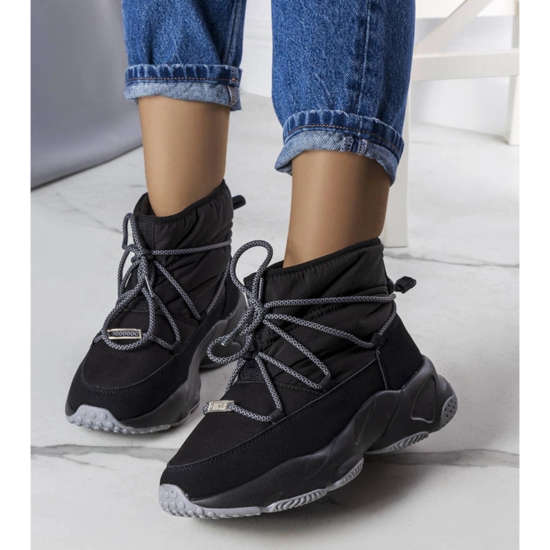 Big Star svarta snöstövlar KK274274 1