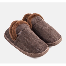 Bruna Voltar höga tofflor för män 1