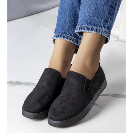 Svarta sneakers sneakers med eko-del 1