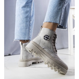 Grå isolerade stövlar LCJ-22-44-1340L Lee Cooper 1