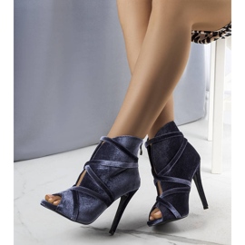 BM Grå eleganta pumps med ovandel från Sao 1