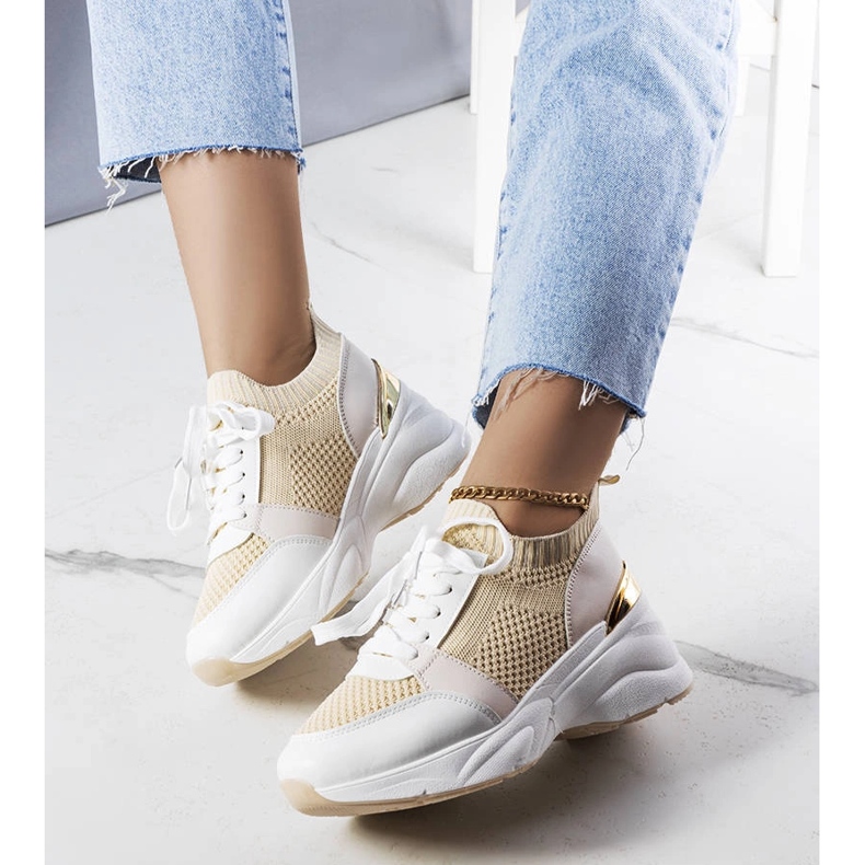 Beige wedge sneakers från Ann 1