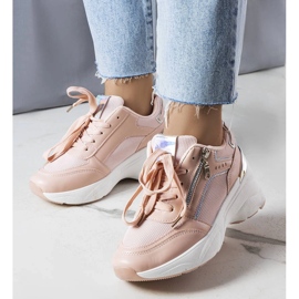 Stacey rosa wedge sneakers 1