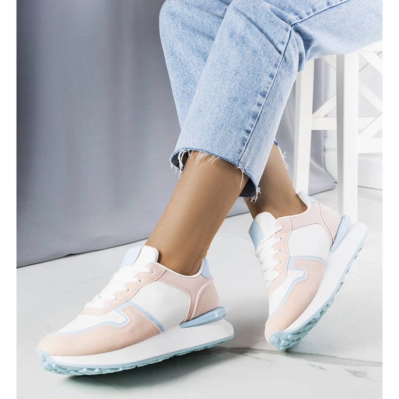 Rosa platåsneakers från Blanche 1