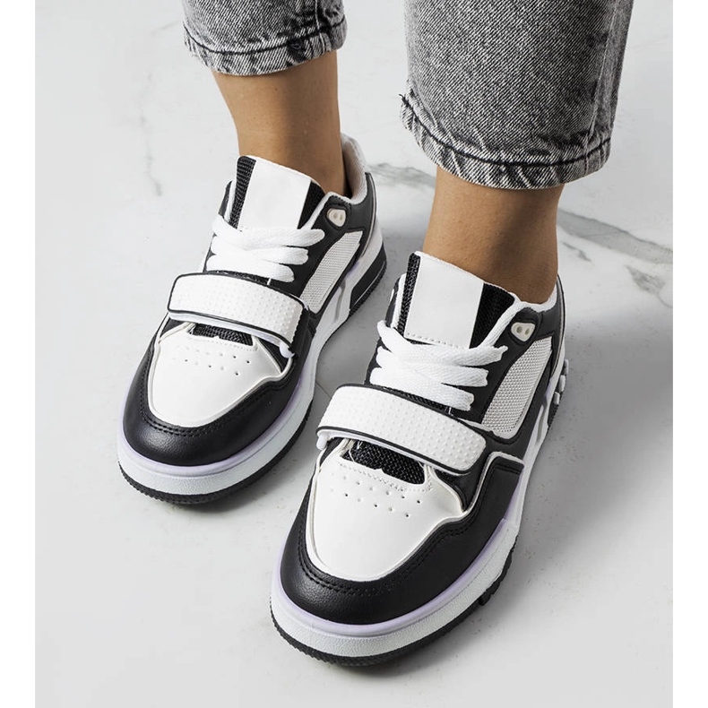 Ollie svarta sneakers för kvinnor vit 1