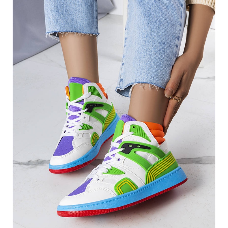 Gröna sneakers från Marjorie vit 1