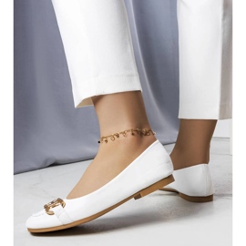 Vita ballerinor med guld Iris dekoration 1