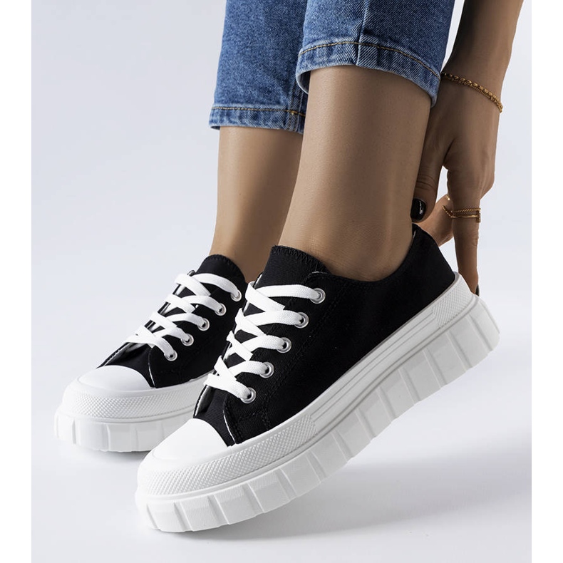 Bellemare svarta platåsneakers 1