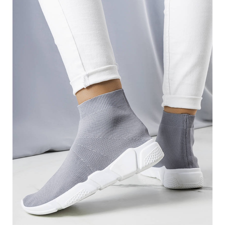 Gråa höga sneakers från William 1