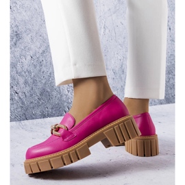 Rosa brogues med gulddekoration från Adriney 1