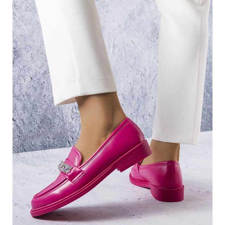 Rosa loafers med strass från Colette 1