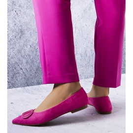 Rosa ballerinor från Grignon eko mocka 1