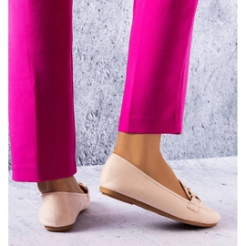 Beige klassiska mockasiner från Pitre 1