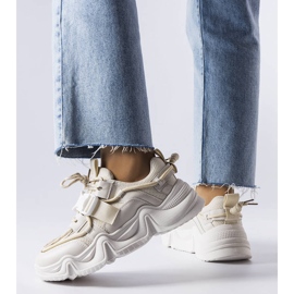 Beige spektakulära sneakers från Desforges 1