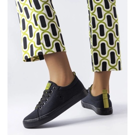 Big Star LL274247 sneakers i svart tyg 1