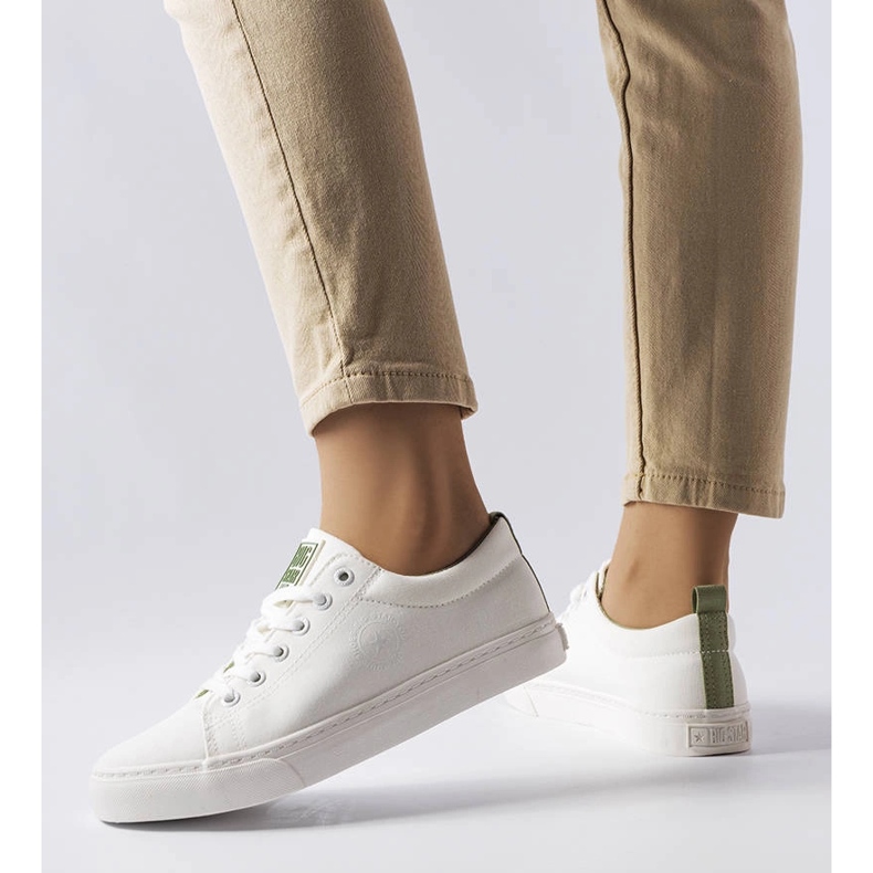 Big Star LL274248 sneakers i vitt tyg 1