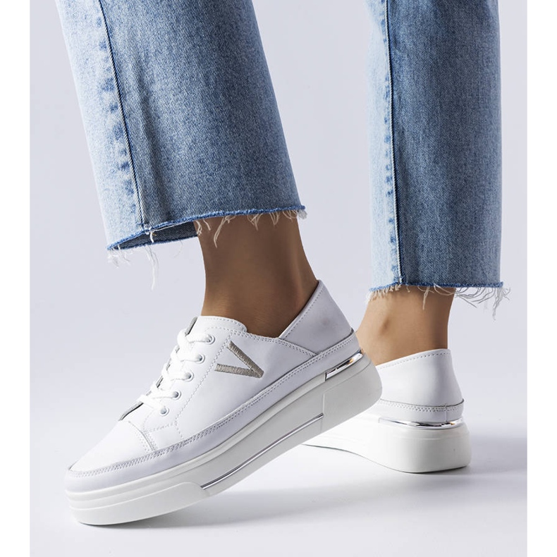 Vinceza Vincez vita ljusa sneakers 2