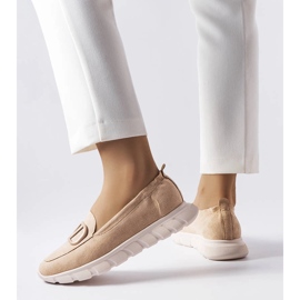 Vinceza Beiga slip-on sneakers från Vincez beige 1