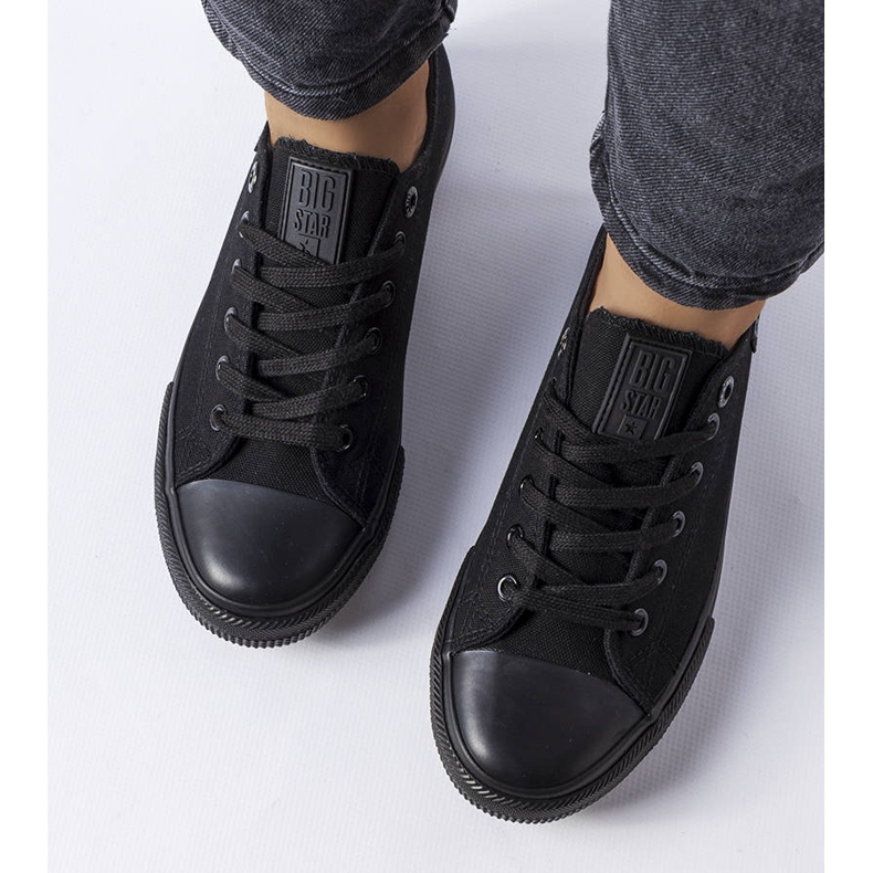 Big Star KK274009 sneakers i svart tyg 1