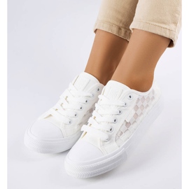 Big Star LL274071 sneakers i vit mesh 1