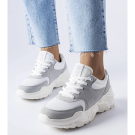 Vita och gråa sneakers från Big Star JJ274A112 1