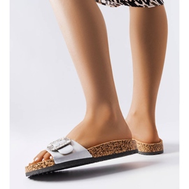 Silverskivor dekorerade med Millicent zirkoner silver- 1