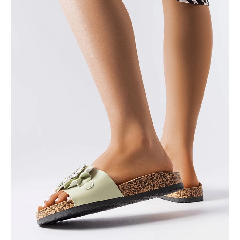 Gröna rutschkanor med korksula från Roy 1