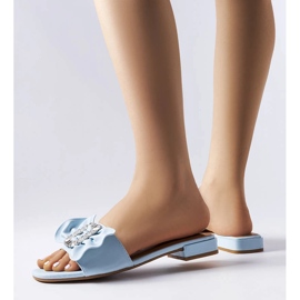 Blå eleganta sandaler med strass från Fifi 1