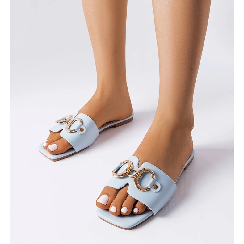 Blå eleganta rutschkanor med kedja från Corbin 1