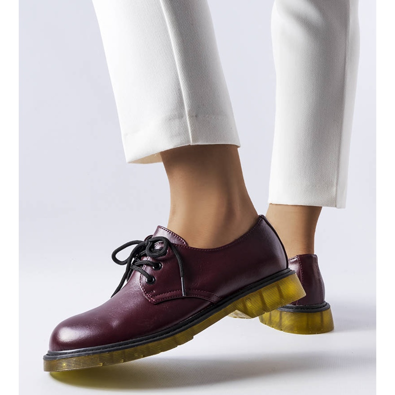 BM Burgundy Parfait bovver boots röd 1