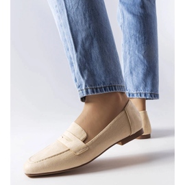 Beige loafers i ekomocka från Meilleur 1