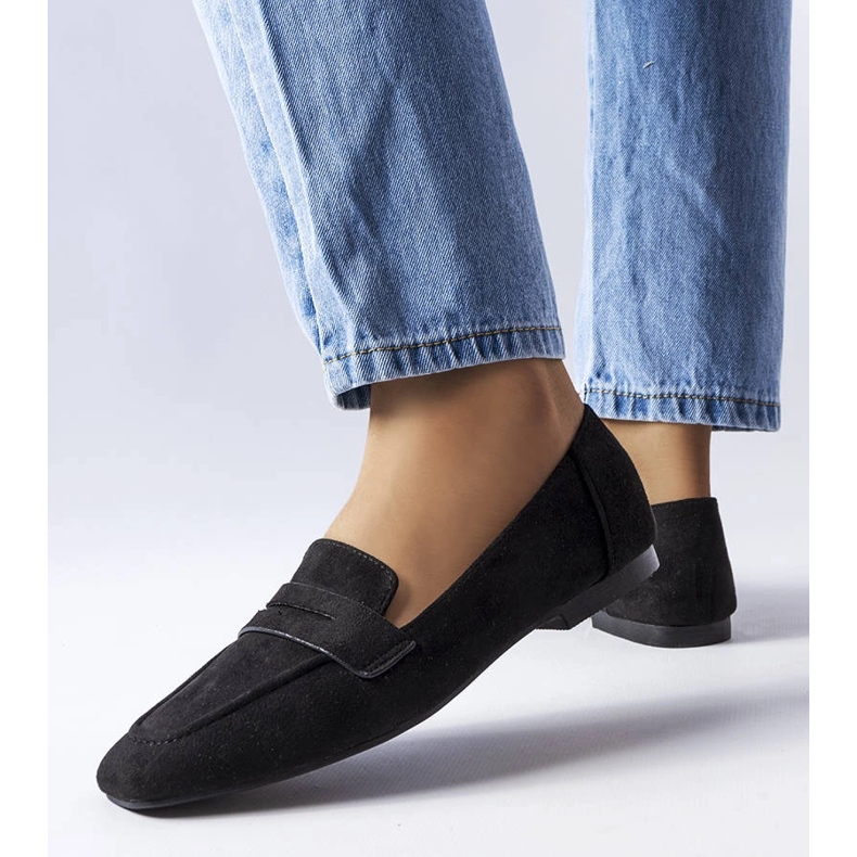 Svarta loafers i ekomocka från Meilleur 1