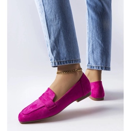 Rosa loafers i ekomocka från Meilleur 1
