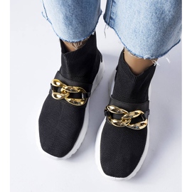 BM Baptiste svarta sneakers med kedja 1