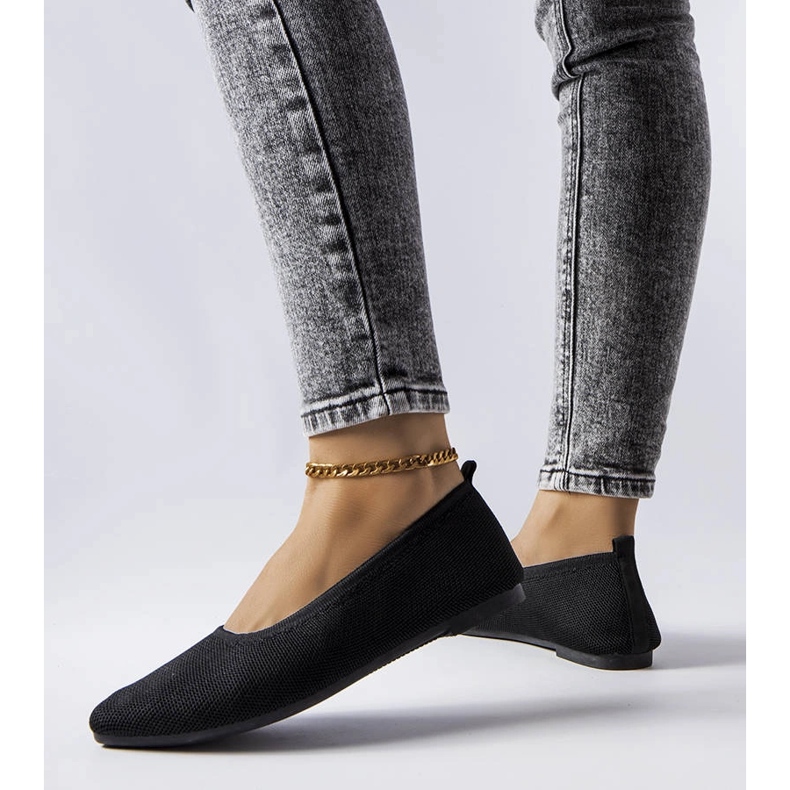 Svarta tygballerinor från Drouin 1