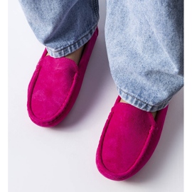 Rosa loafers med lädersula från Souplet 1