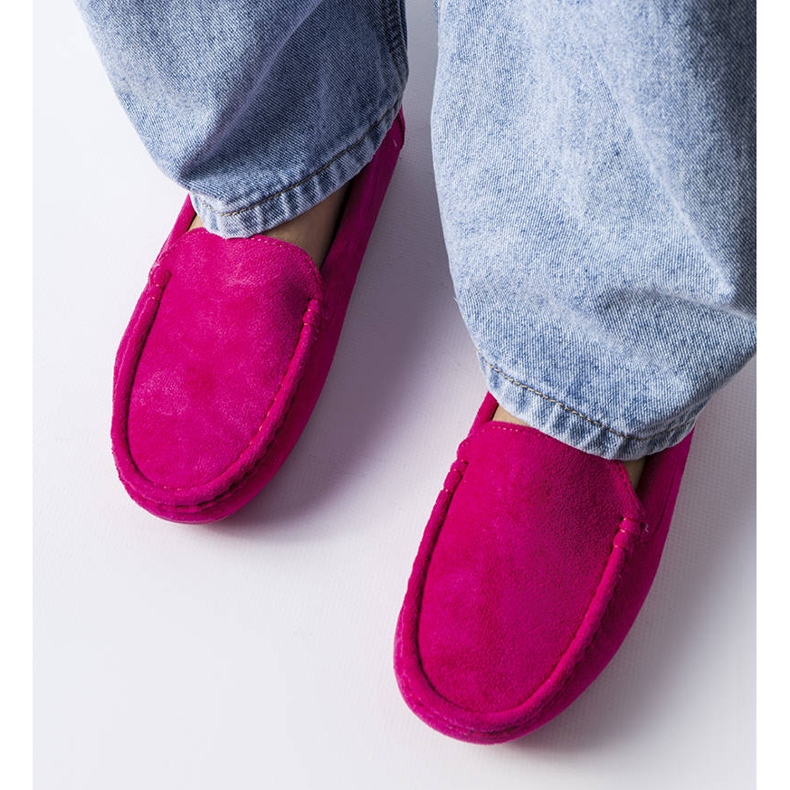 Rosa loafers med lädersula från Souplet 1