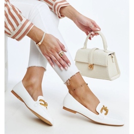 Rousseau loafers med vita spänne 1